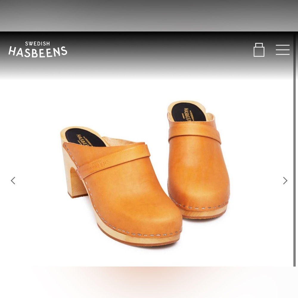 Swedish Hasbeens Slip In Classic Clogs